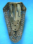 Czech Fur Clip Pin Brooch Filigree OLD