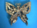 Multi Butterfly Pin Brooch Colors Vintage Beautiful!