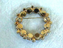 Sapphire Blue Pin Brooch Prong Set Lg Vintage