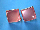 PINK Moonglow Earrings Squares Vintage