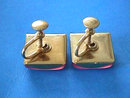 PINK Moonglow Earrings Squares Vintage