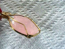 Rose Quartz Heart Pendant Artisan Wire Wrap