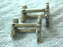 BILL Cufflinks Cuff Link Script Silver Vintage