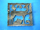 BRKS Sterling Pin Silver Art Deco Deer Vintage