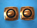 MOD Copper Earrings Large Clips Vintage