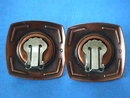 MOD Copper Earrings Large Clips Vintage