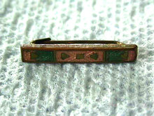 Deco Lingerie Pin Guilloche Geometric Vintage