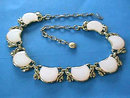 CREAM Thermoset Necklace Pearlized Moonglow Gorgeous