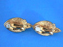 Richelieu Faux Pearl Earrings Rhinestones