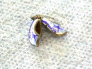 Vintage Sterling Delft Enameled Dutch Shoes 1940s