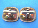 Castillo Style Parrot Cuff Links Mixed Metals Sterling
