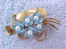 CREED Forget Me Not Gold Filled Enamel Pin