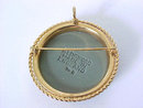 WEDGWOOD Green Cameo Pin Pendant Gold Filled Cherub