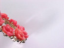Coral Flowers Pin Salmon Vintage Roses