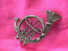 Marcasite Sterling French Horn Pin