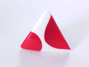 Red White MOD Earrings Triangles Vintage