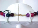 Lucite Multi Color Necklace Swirl Beads Original Tag