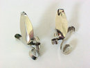 Art Deco Sterling Silver Earrings Handmade Curl
