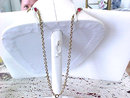 Filigree Crystal Pendant Necklace Red AB Bib Vintage