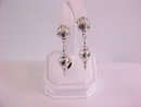 Sterling Clam Conch Shell Earrings Pierced Vintage Signed