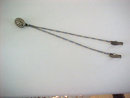 Vintage Perfumette Chatelaine Clip Art Deco Enamel Lingerie