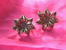 Vintage Sterling Silver Sunflower Earrings