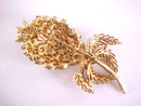 Lilac Protea Rhinestone Brooch Vintage Massive Decadent