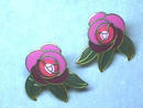 Laurel Burch 'Deco Rose' Earrings, Pcd