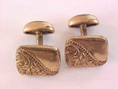 Repouse Cuff Links Vintage Gold Filled Nice