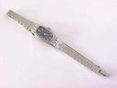 Seiko 17 Jewel Rectangular Wrist Watch Silver Tone Safety WU
