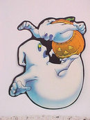 3 Halloween Decorations Vintage Boo!