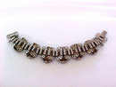 Siam Dancer Bracelet Reverse Carved Glass Vintage