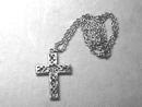 Unique Cross w/filigree, crystals and chain