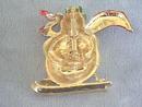 Gerry's G/T Snowman on Skis Brooch - NICE!