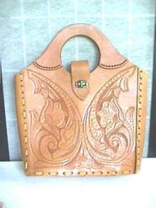 Beautiful Vintage Hand Made Leather Purse