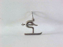 Ski Charm Pendant Skier Poles