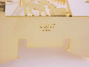 Lunt Manger Ornament 24K Gold Plate 3 Dimensional