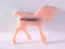 Precious Horse Pin Resin Early Safety Pin Back Vintage