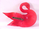 Celluloid Swan Brooch Pin Rhinestones Vintage BOOK PIECE