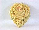 Antique JAPAN Celluloid Pin Rose Floral Vintage