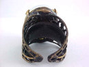 Moonstone(Faux) Filigree Ring Large Old New Stock Decadent