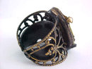 Moonstone(Faux) Filigree Ring Large Old New Stock Decadent