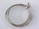 Art Deco 7 Each Textured Bangles Bracelet Child Heart Key