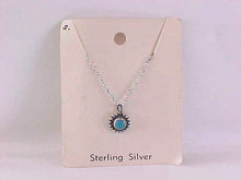 Child's Turquoise Necklace Sterling Vintage NOC Navajo