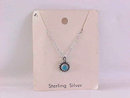 Child's Turquoise Necklace Sterling Vintage NOC Navajo