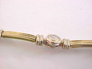 14K Two Tone Diamond Bracelet 1.12 CTS Line Tennis Gold Estate