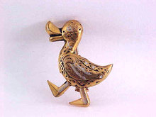 Damascene Duckling Pin Vintage SPAIN
