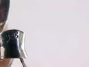 Sterling Puffy Heart Etched Large 30 Inch Chain Vintage