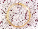 Monet Collar Necklace Gold Tone Etched Choker Vintage