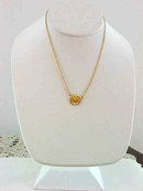 Crown Trifari Flower Necklace Vintage Logo Dangle Vintage